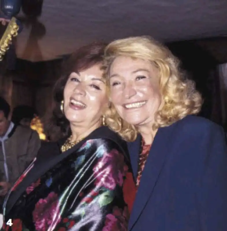 ljuba rizzoli con marta marzotto nel 1995