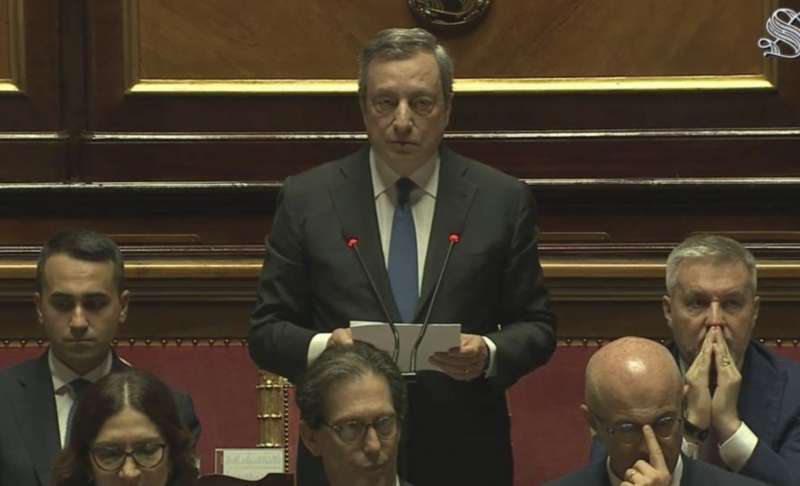 mario draghi discorso in senato