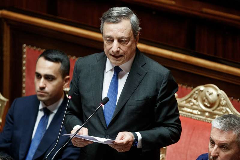 mario draghi in senato