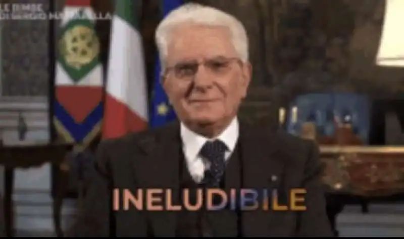 MATTARELLA INELUDIBILE MEME 