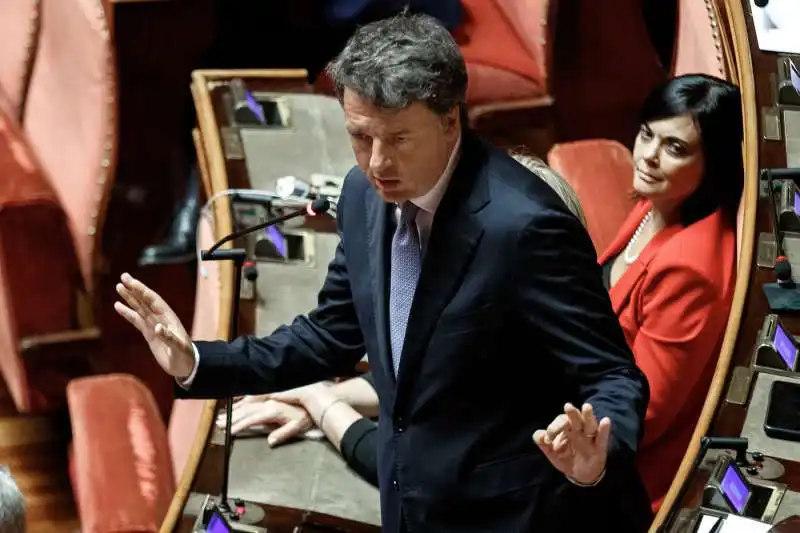 Matteo Renzi al Senato