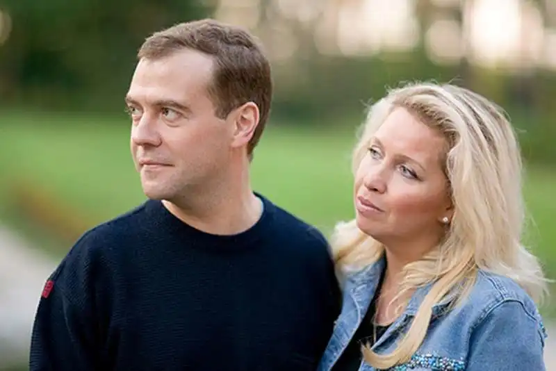 medvedev e sua moglie svetlana