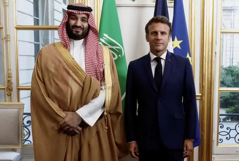 mohammed bin salman emmanuel macron 