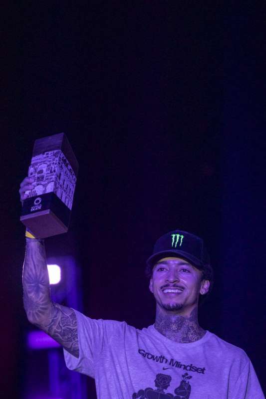 nyjah huston primo classificato world street skateboarding roma