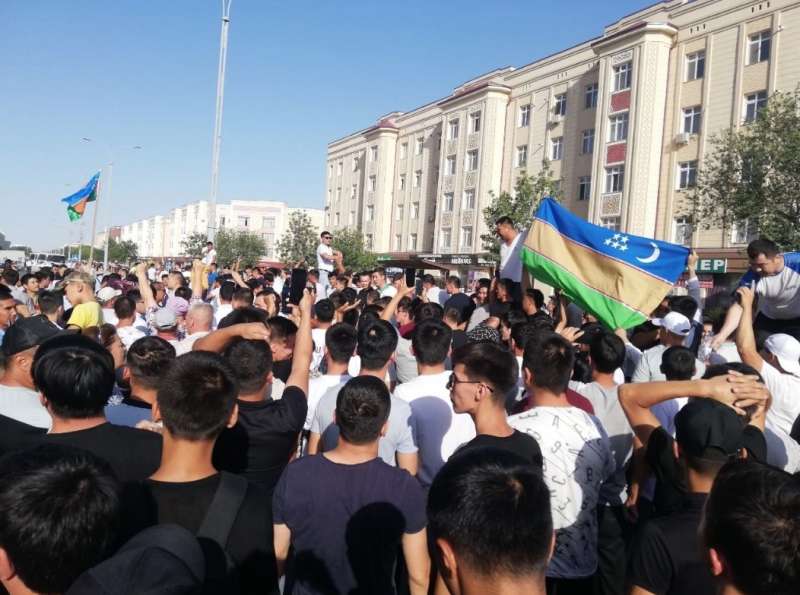 proteste in uzbekistan 1