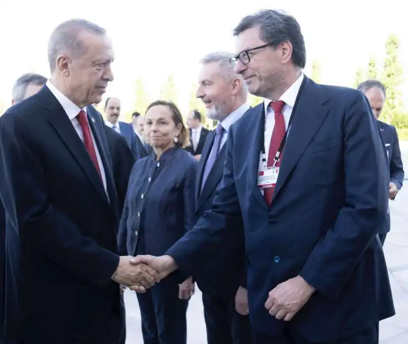 recep tayyip erdogan giancarlo giorgetti 