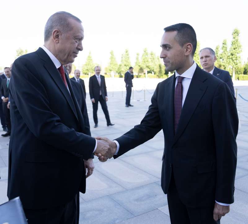 recep tayyip erdogan luigi di maio