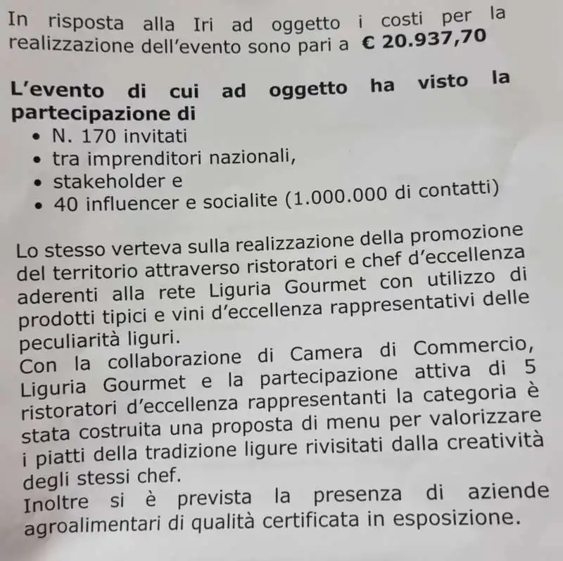 risposta all interrogazione di sansa sulla cena con la canalis 