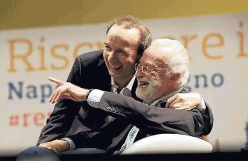 roberto benigni e eugenio scalfari