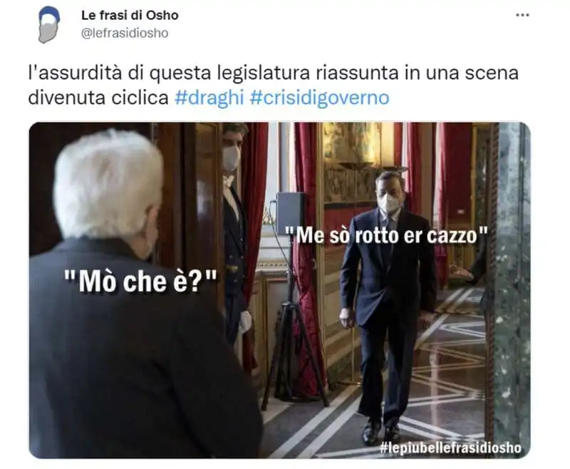 tweet sulla crisi del governo draghi   1