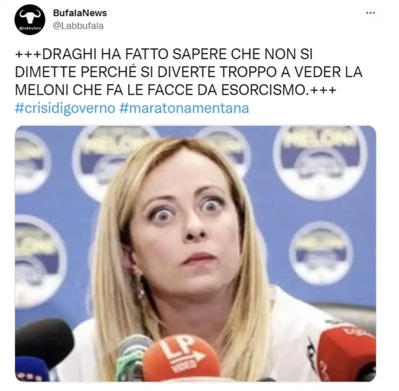 tweet sulla crisi del governo draghi   2