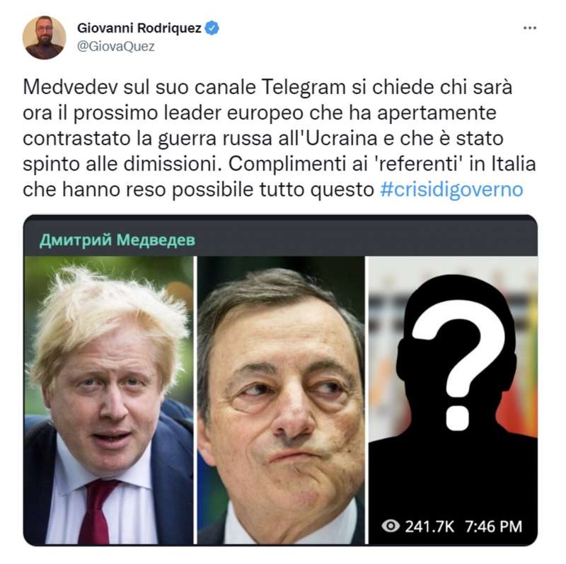 tweet sulla crisi del governo draghi 8