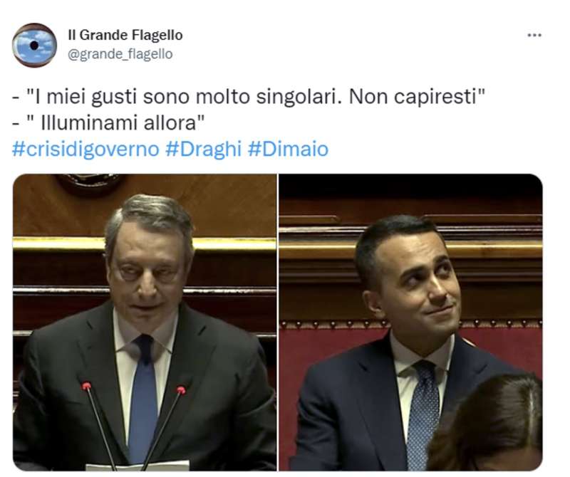 tweet sulle dimissioni di mario draghi 12