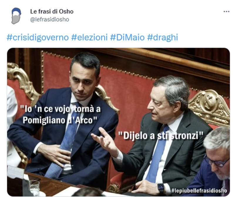 tweet sulle dimissioni di mario draghi 9