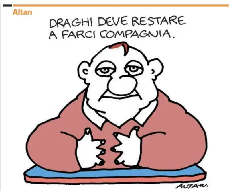 VIGNETTA DI ALTAN SULLA CRISI DI GOVERNO