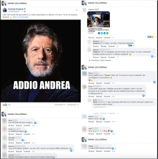 andrea purgatori sciacallaggio no vax sui social