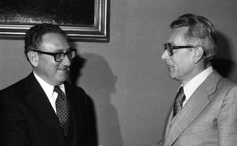 Arnaldo Forlani incontra Henry Kissinger