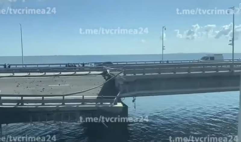 attacco al ponte di kerch, in crimea 17 luglio 2023 11