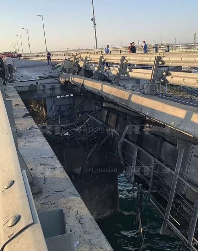 attacco al ponte di kerch, in crimea 17 luglio 2023 12