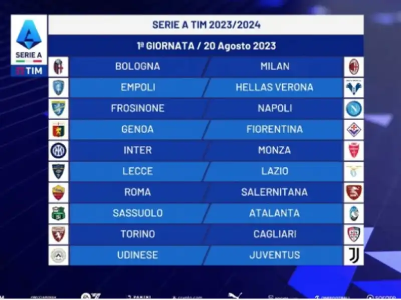 CALENDARIO SERIE A