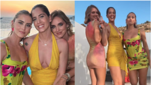 chiara ferragni e le sorelle a mykonos