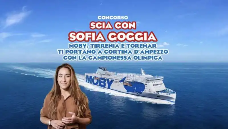 concorso sofia goggia CON MOBY, TIRRENIA E TOREMAR