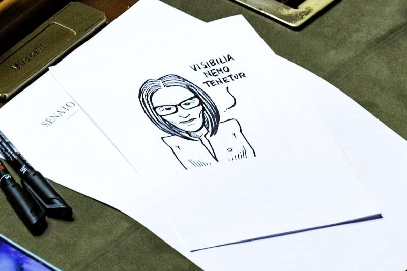 DANIELA SANTANCHE DISEGNATA DA FILIPPO SENSI