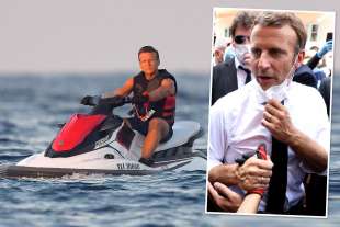 EMMANUEL MACRON SUL JET SKI