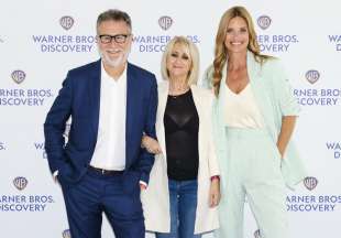 fabio fazio luciana littizzetto filippa lagerback presentazione che tempo che fa sul nove warner bros discovery