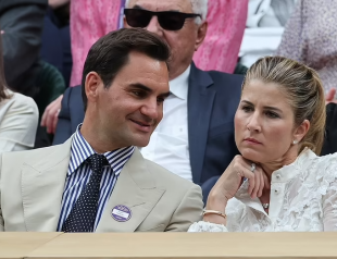 federer e la moglie mirka a wimbledon