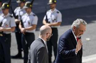 francesco rocca durante i funerali di stato di arnaldo forlani