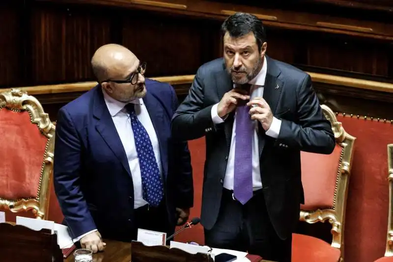 GENNARO SANGIULIANO MATTEO SALVINI  