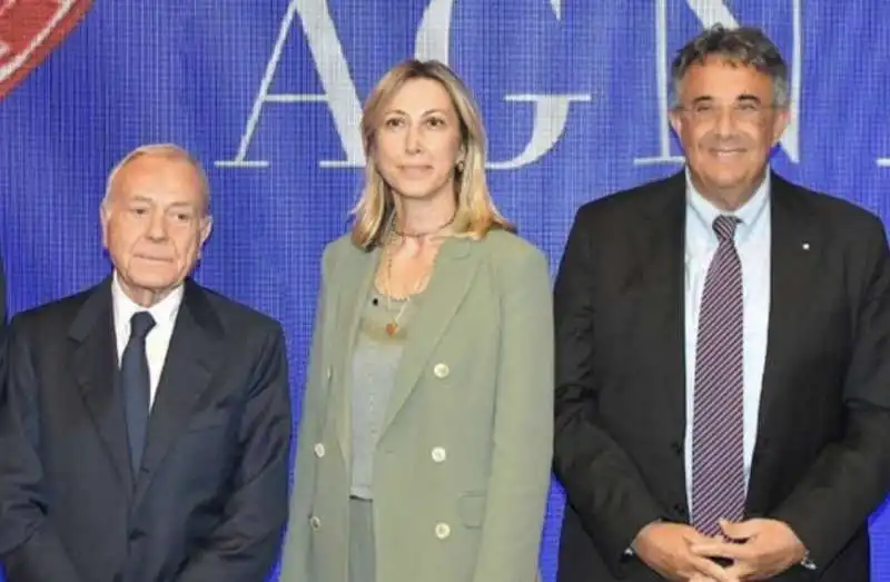 gianni letta   simona agnes   roberto sergio 