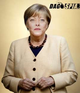 GIORGIA MELONI IN VERSIONE ANGELA MERKEL - FOTOMONTAGGIO BY DAGOSPIA