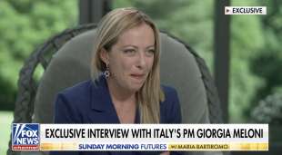 giorgia meloni intervistata da maria bartiromo fox news 2