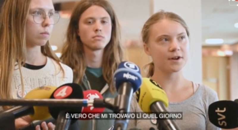 greta thunberg in tribunale