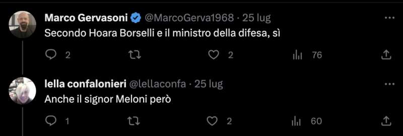 IL TWEET DI LELLA CONFALONIERI SU ANDREA GIAMBRUNO