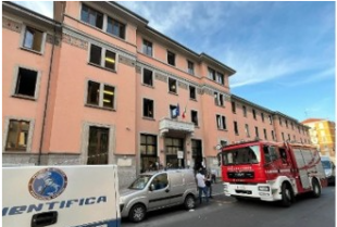 incendio casa di riposo di milano