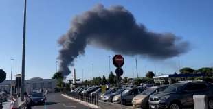 INCENDIO DISCARICA CIAMPINO