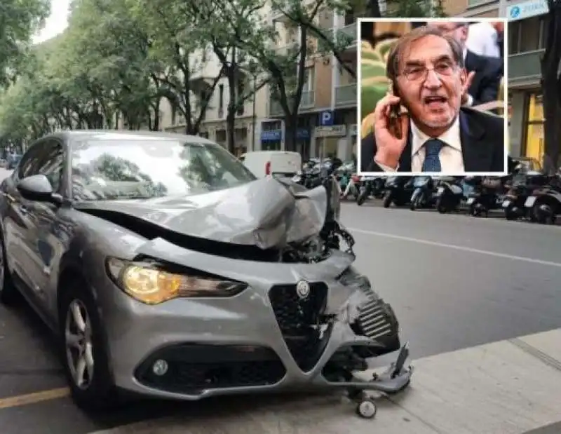 incidente della scorta di ignazio la russa a milano