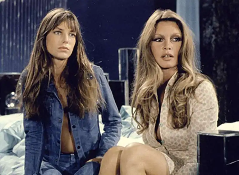 jane birkin e brigitte bardot  in una donna come me.     