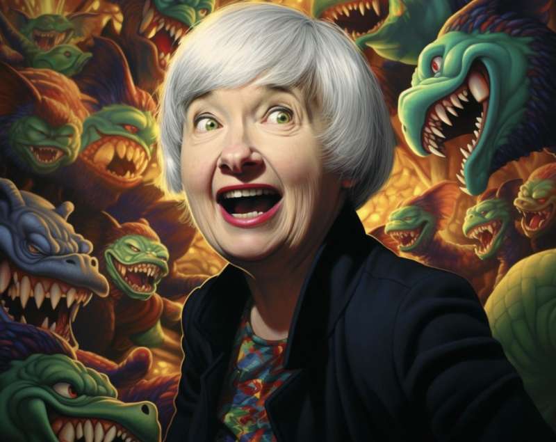 janet yellen consuma funghi allucinogeni in cina meme 4