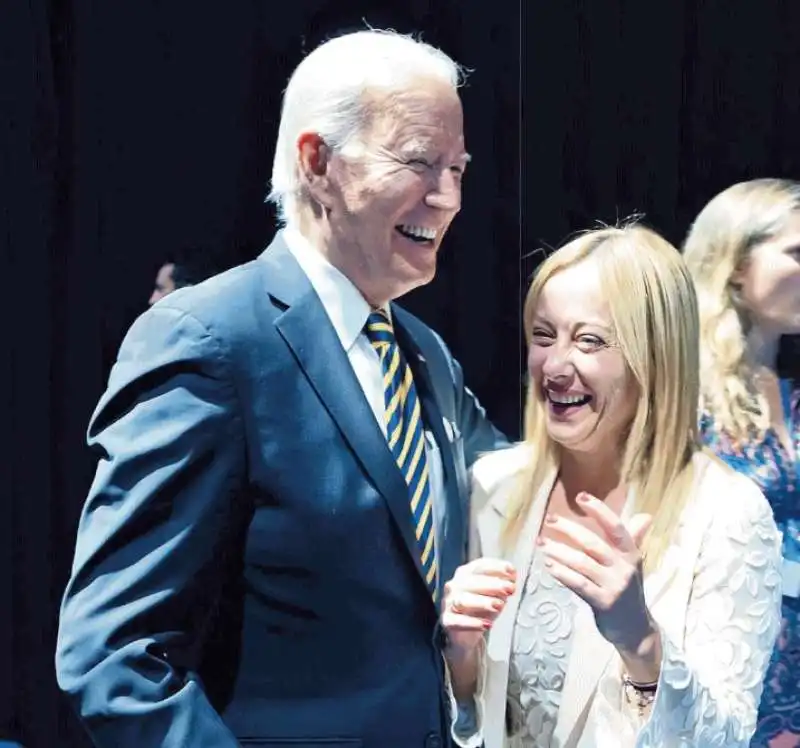 JOE BIDEN E GIORGIA MELONI 