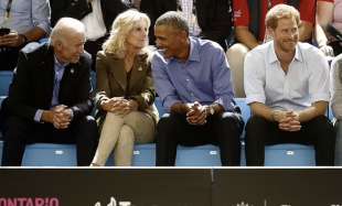 JOE BIDEN JILL BARACK OBAMA PRINCIPE HARRY NEL 2016