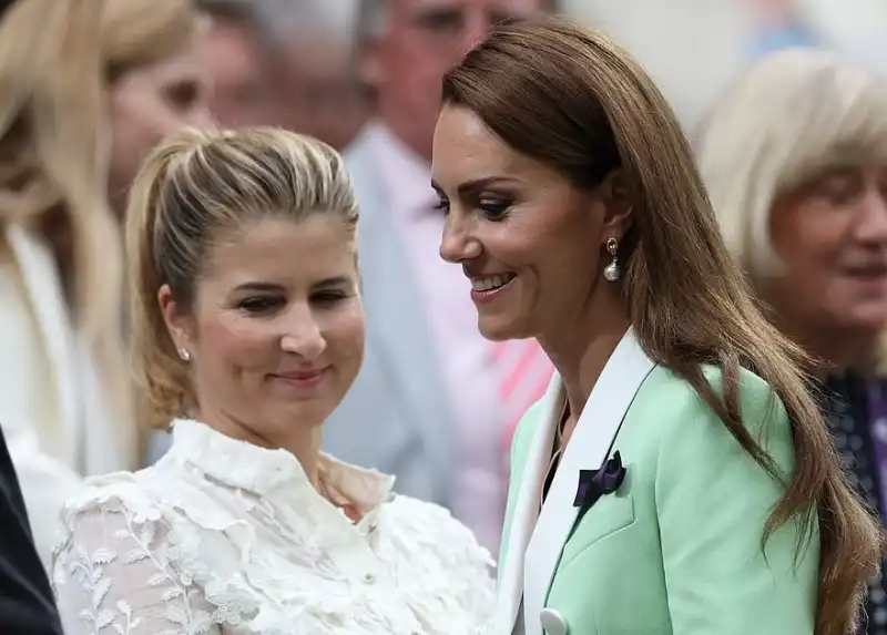 kate middleton mirka federer a wimbledon