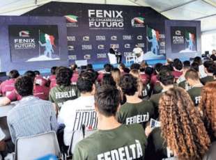 la kermesse Fenix organizzata da Gioventù nazionale a Roma