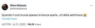 LA RISPOSTA DI SFERA EBBASTA A SAMUELE BERSANI