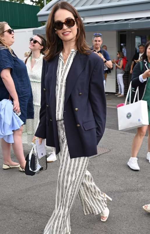 lily james. finale wimbledon 2023