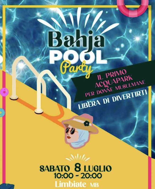 LIMBIATE - PARTY IN PISCINA SOLO PER DONNE MUSULMANE