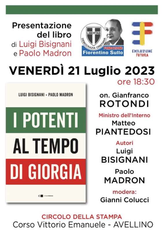 MATTEO PIANTEDOSI PRESENTA IL LIBRO DI BISIGNANI E MADRON